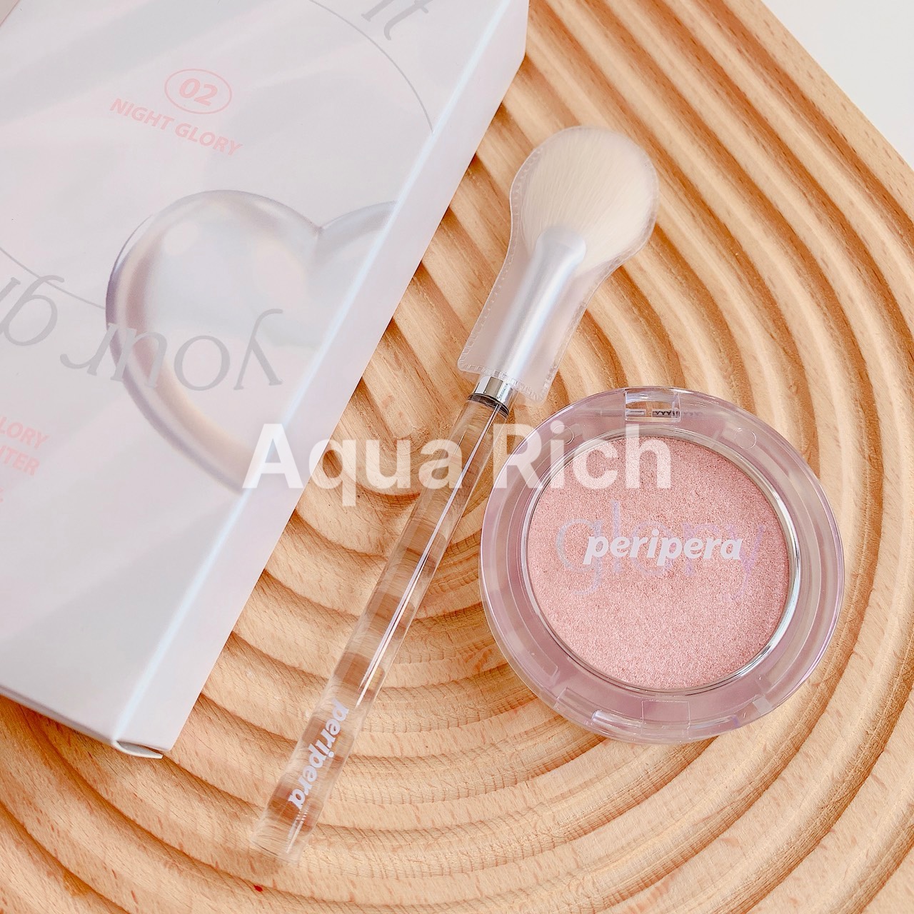 [Kèm Cọ] Phấn Bắt Sáng Ink Peripera Pure Glory Highlighter Set - 01 Day Glory - 02 Night Glory