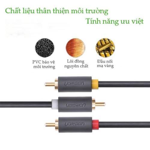 Dây cáp AV 3 đầu dài 1,5M Ugreen 10524
