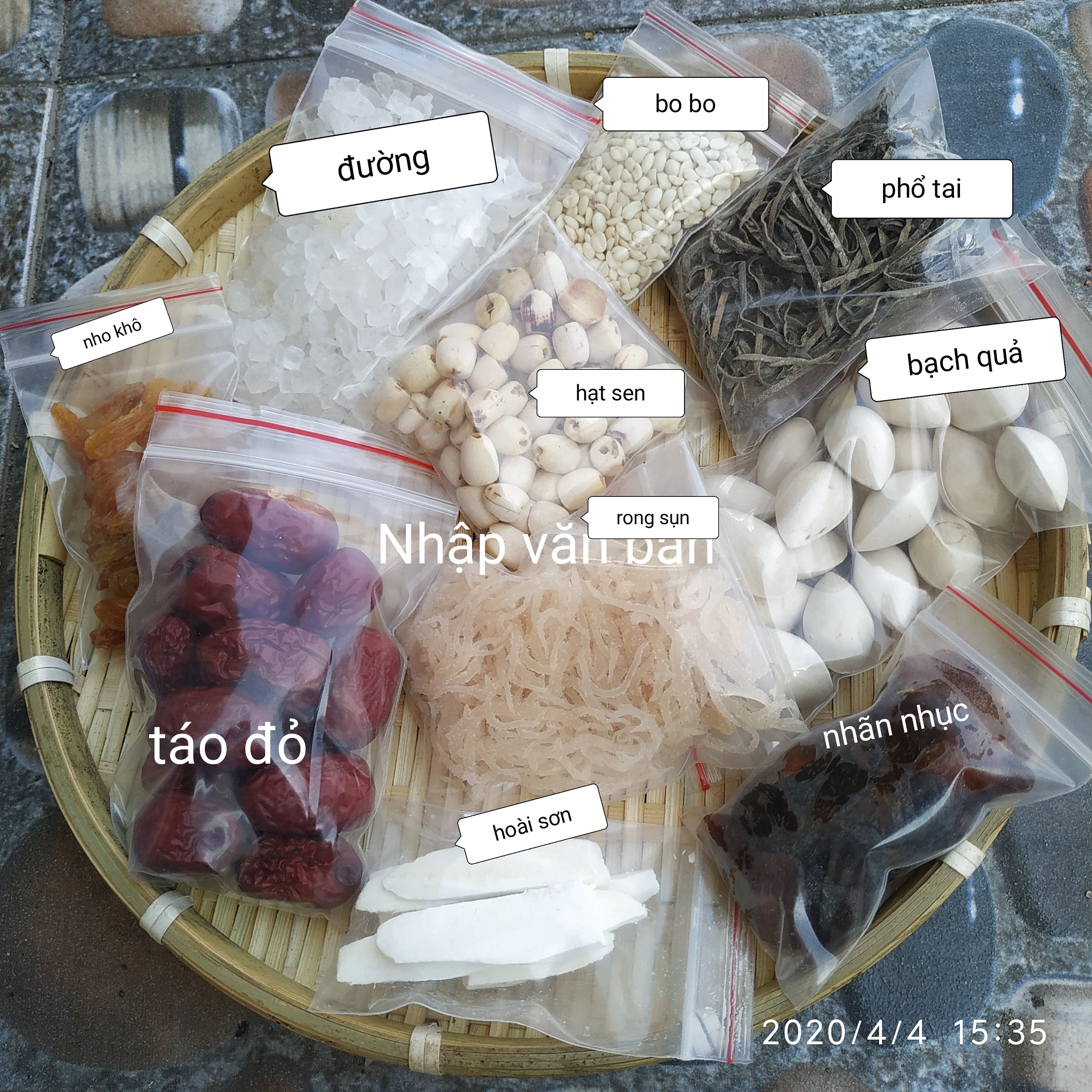 Hạt sen khô - 100g - dùng nấu chè nấu canh