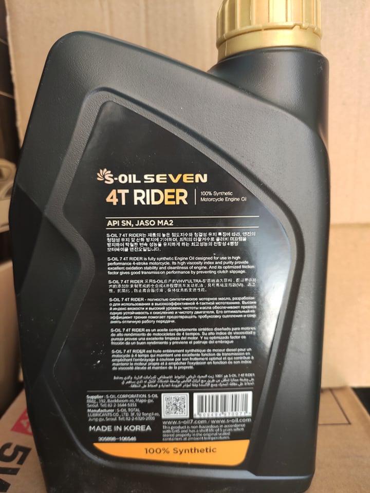 S-OIL RIDER 10W30 - 1L