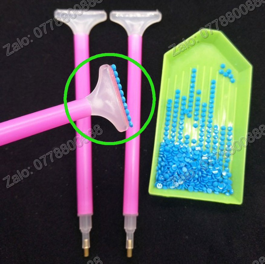 [HCM]Combo 4 Bút 2 đầu chấm đá/gắn đá nhiều hạt tranh đátrang trí móng tay gắn hạt ốp lưng điện thoại
