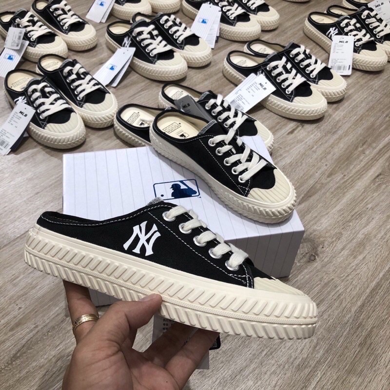 Giày Sục Ny Đạp Gót , Sục Thể Thao Mlb 4 Cm ( Xả Hàng)