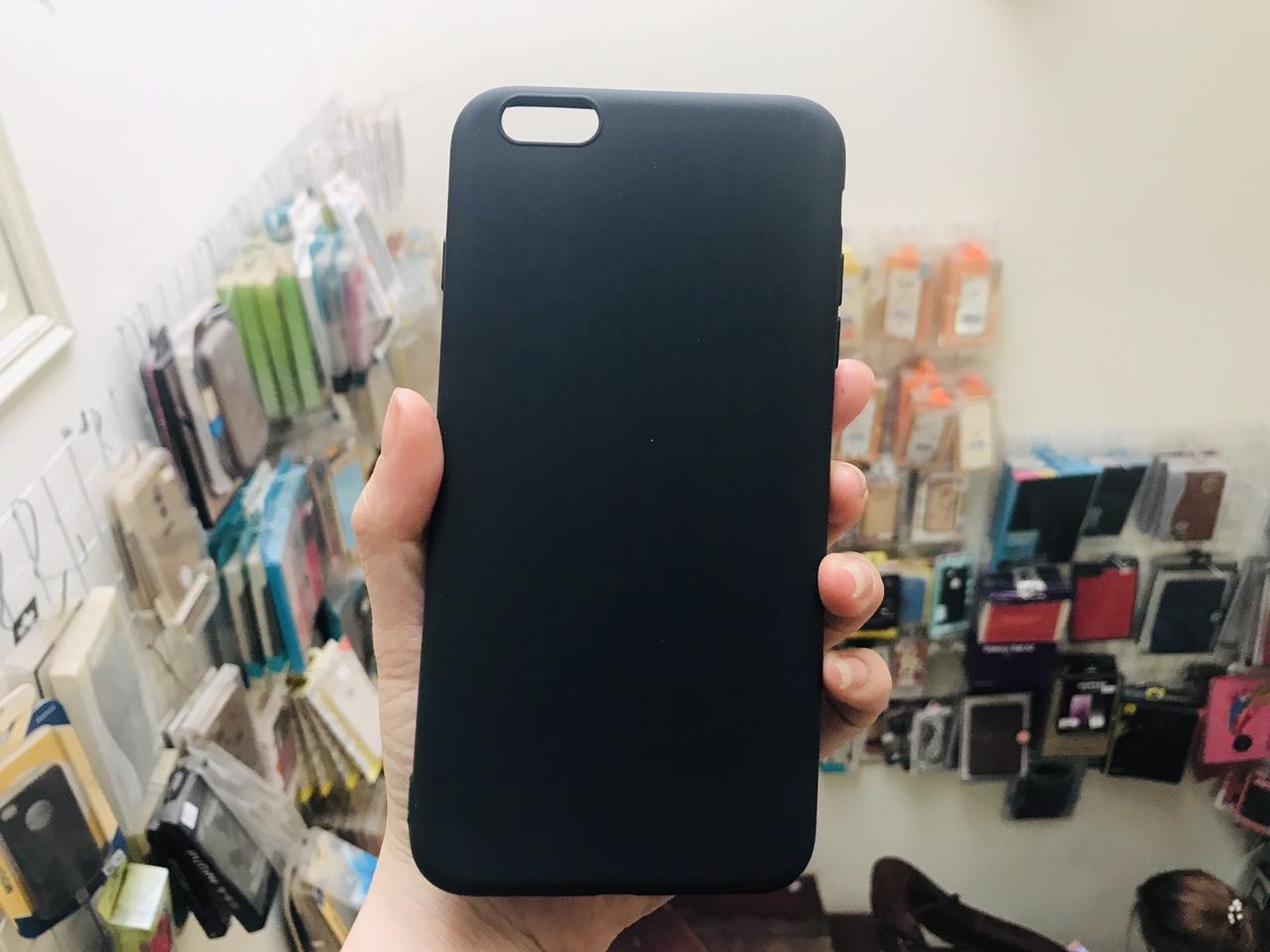Ốp lưng iphone 6/6s dẻo đen silicon
