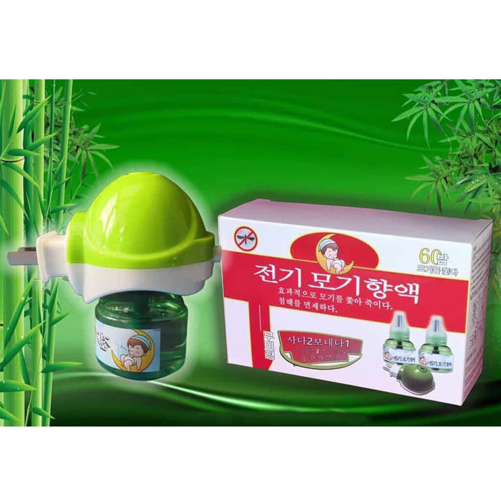 Máy Đuổi Muỗi Hàn Quốc Kèm Tinh Dầu