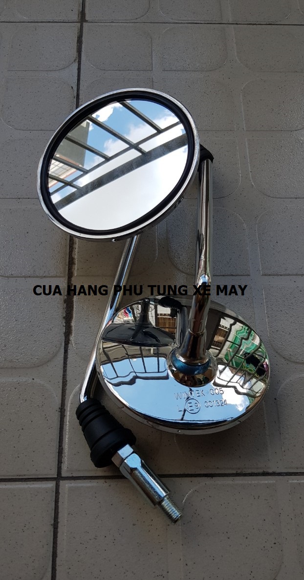 Gương chiếu hậu tròn inox - giá 1 cặp