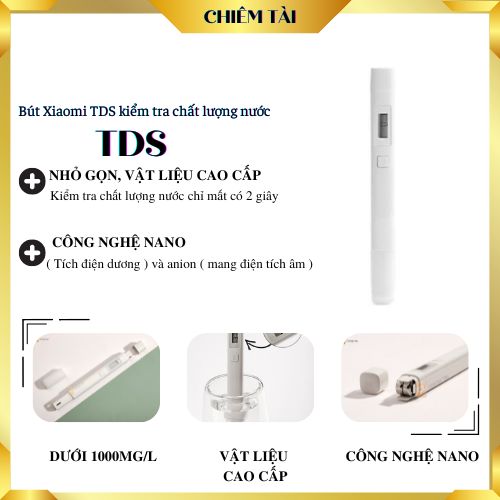 [HCM]Bút Xiaomi TDS kiểm tra chất lượng nước (Trắng)