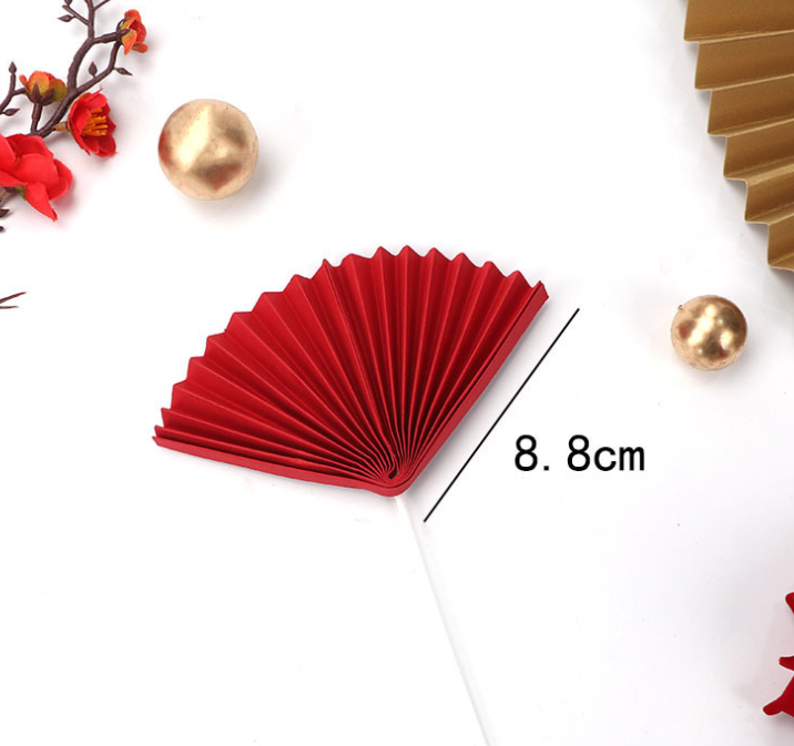 Quạt giấy trang trí tết