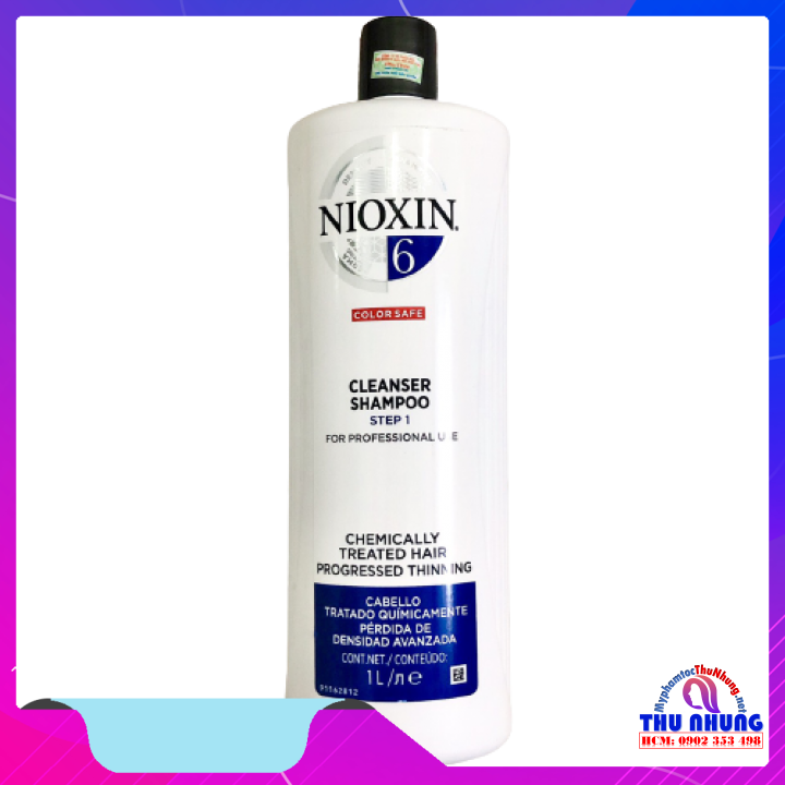 [HCM]Dầu gội Nioxin 6 chống rụng kích thích mọc tóc 1000ml