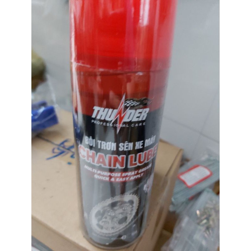 xịt dưỡng sên bôi trơn xích xe máy thunder
