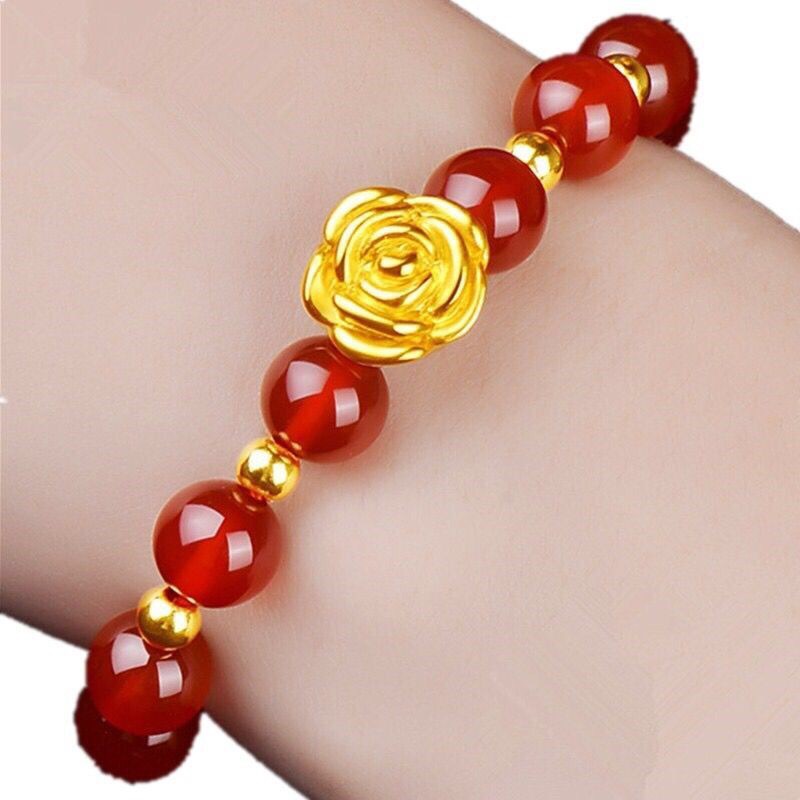 [HCM] VÒNG TAY PHONG THUỶ **MÃ NÃO ĐỎ** CHO NỮ. [ PHÙ HỢP VỚI MỆNH THỔ + HOẢ ]