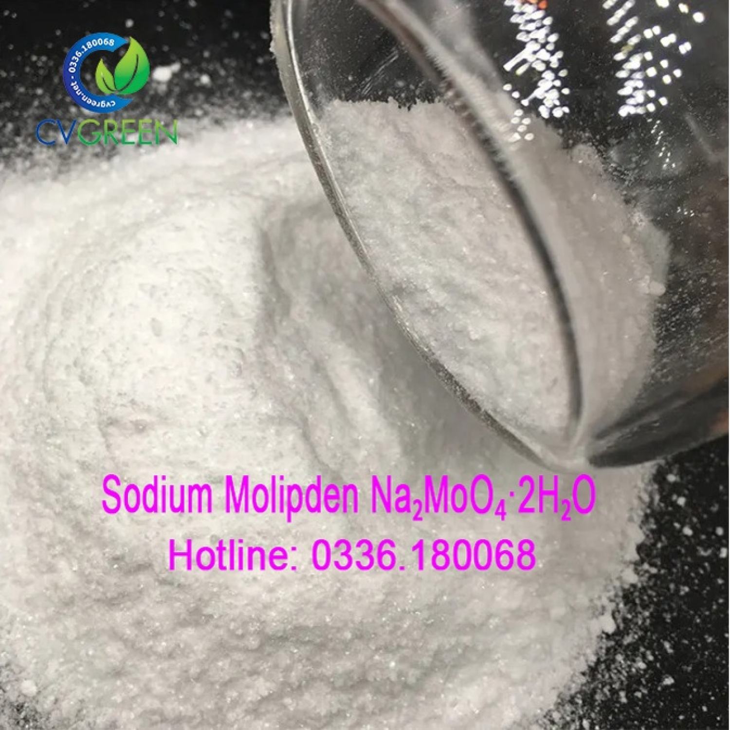 Natri Molipdate (Sodium Molipden Na₂MoO₄·2H₂O) gói 50g