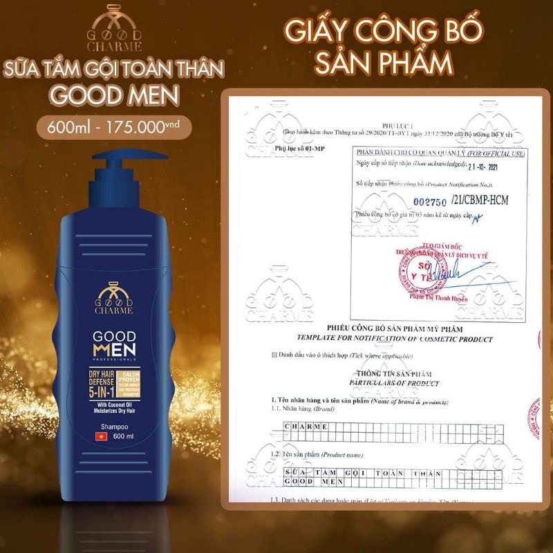 [xanh] Sữa Tắm Goodmen xanh 5in1 600ml ( Hết tặng 3ml )