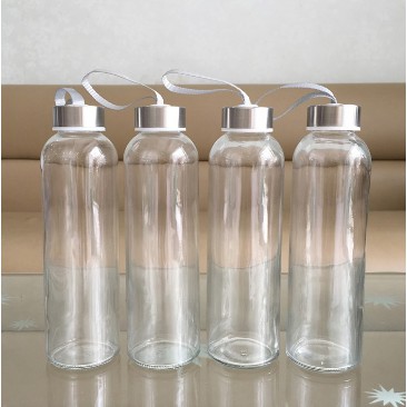 Bình nước thuỷ tinh  Detox có dây xách