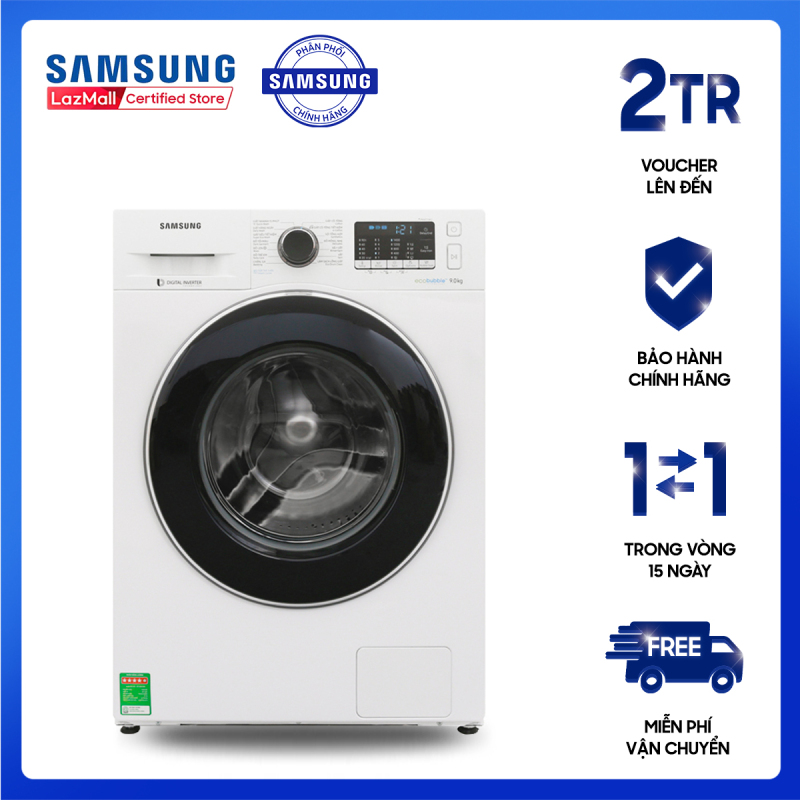 Máy giặt Samsung 9Kg Inverter WW90J54E0BW/SV [Hàng chính hãng, Miễn phí vận chuyển] chính hãng