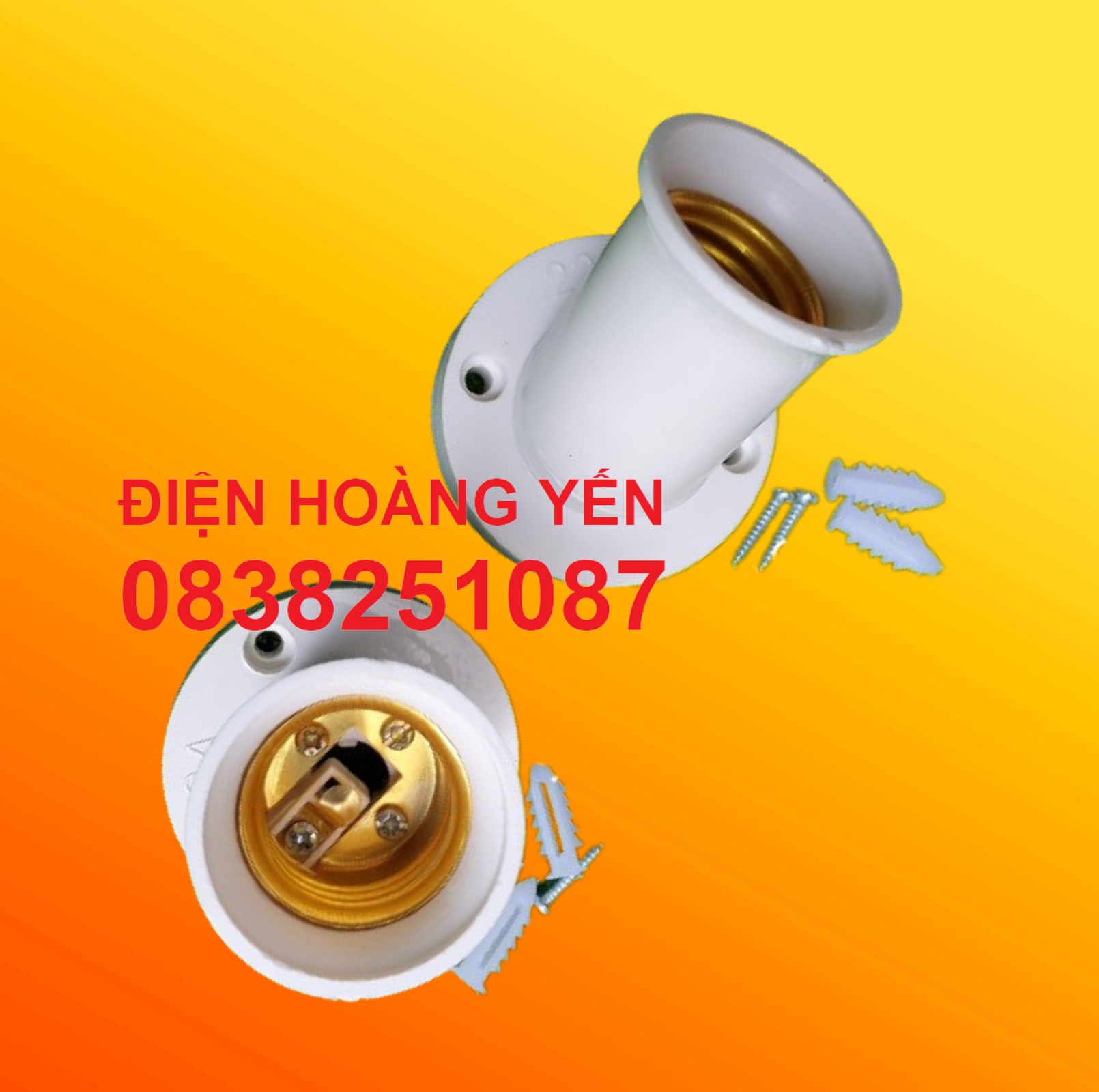 [HCM]5 Đui đèn tiêu chuẩn gắn tường E27 - ĐA NĂNG