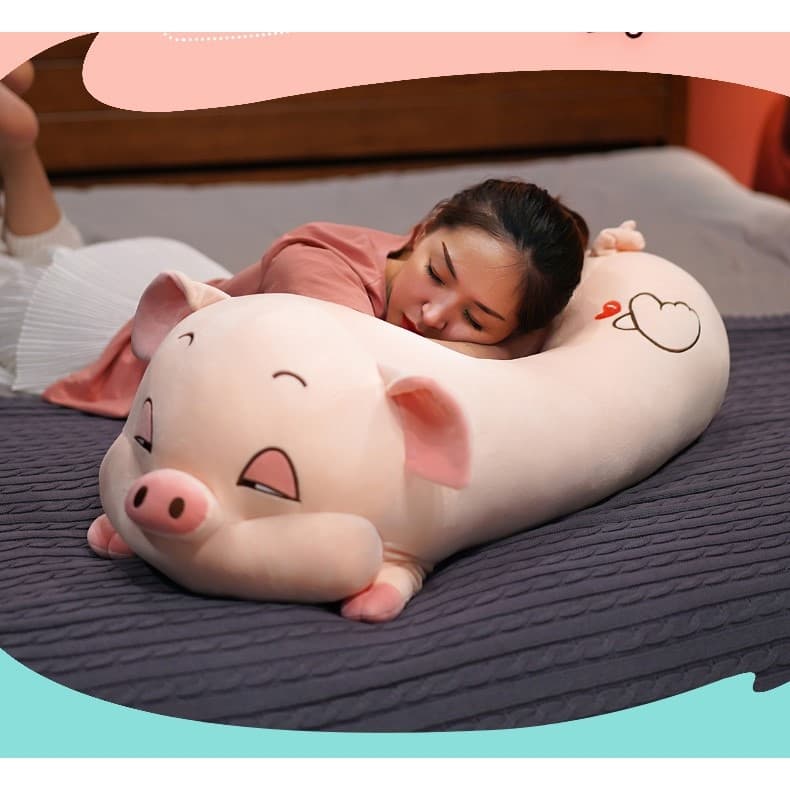 gấu bông heo ú mềm mại 1m
