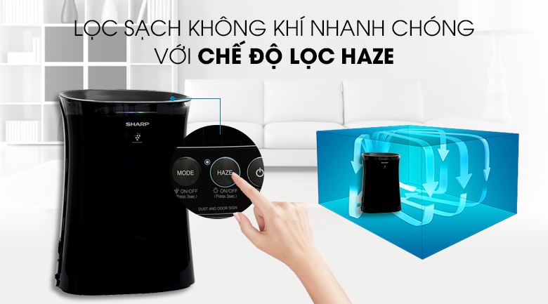 Máy lọc không khí và bắt muỗi Sharp FP-GM50E-B (40m2 Thái Lan)