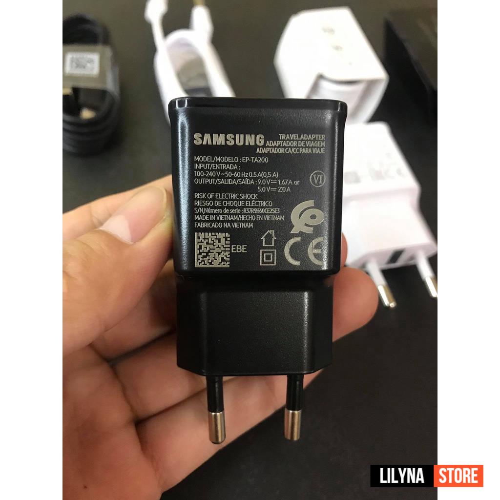 Bộ Sạc Nhanh Samsung Galaxy S8/S9/S10/S10 Note Plus, chân type C / micro USB
