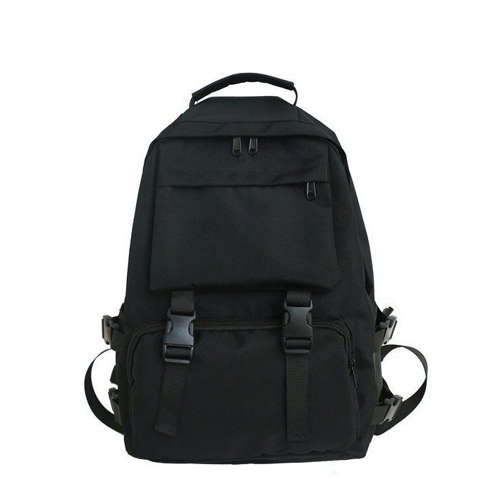 Balo Unisex Basic chống nước balo đi học vải Canvas nam, nữ