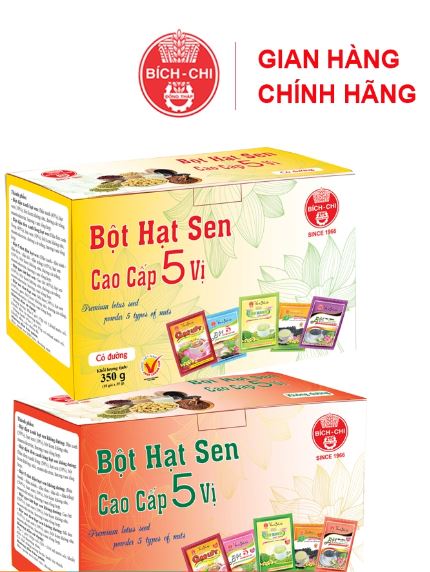 BỘT HẠT SEN CAO CẤP 5 VỊ - BỘT DINH DƯỠNG BÍCH CHI