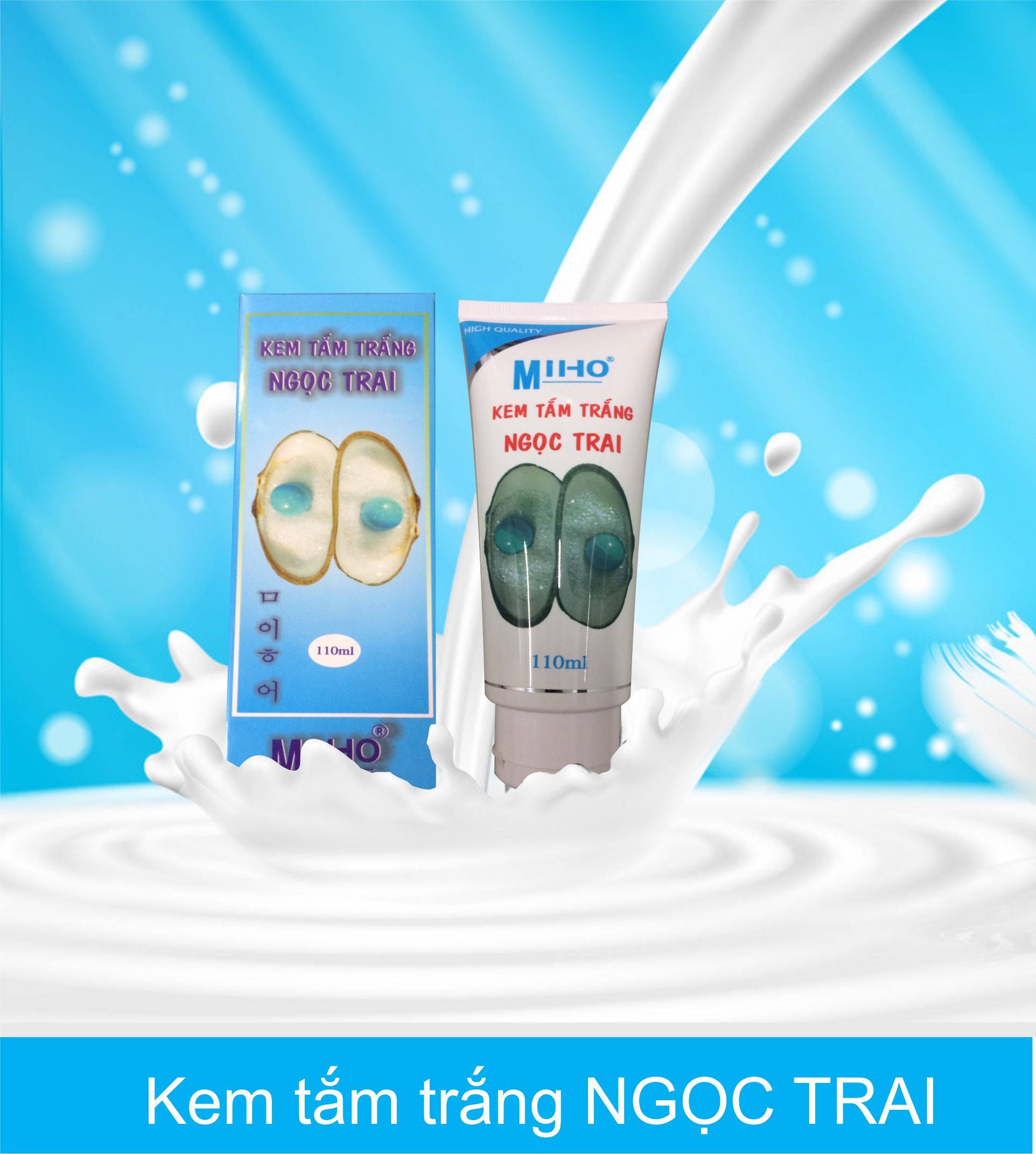 Kem tắm trắng chiết xuất ngọc trai