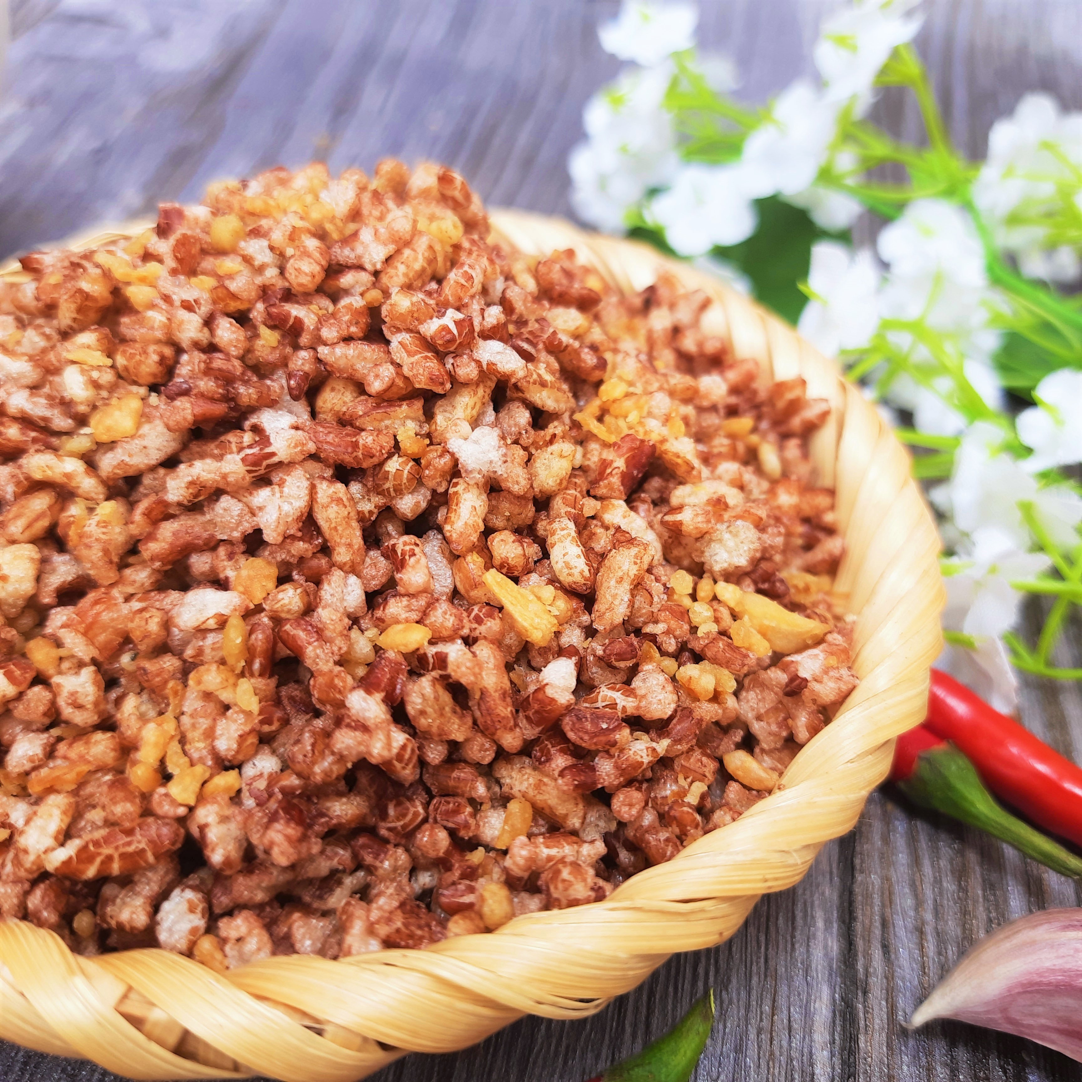 COMBO 2 HŨ 300G Gạo lứt giảm cân ăn liền Mailey - gạo lứt sấy rong biển/ cháy tỏi ăn kiêng healthy