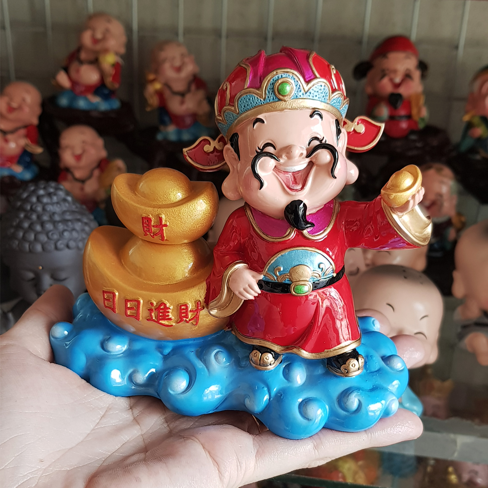 [HCM]Tượng chibi Thần Tài 10cm - cầm thỏi vàng