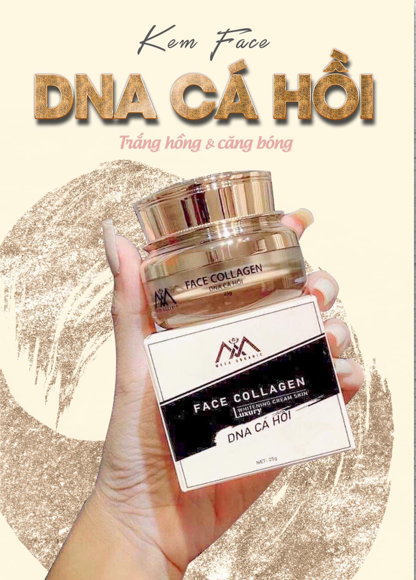 Kem face colagen cá hồi