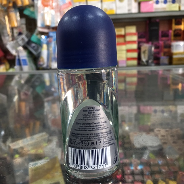 [HCM]Lăn Khử Mùi Nivea Men Silver Protect 50ml ( phân tử bạc )