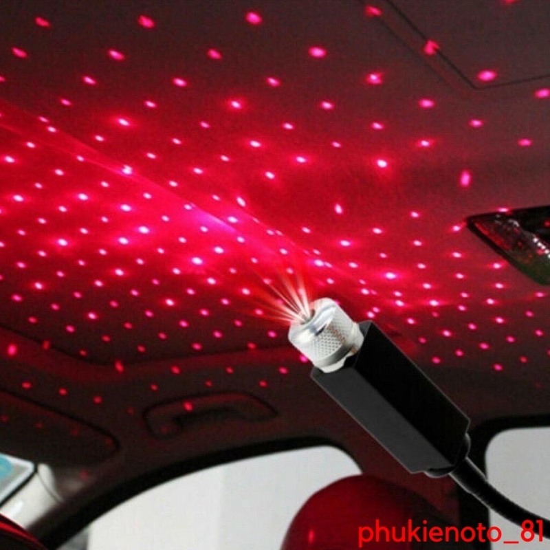 Đèn led trang trí ô tô chiếu hình sao tuyệt đẹp