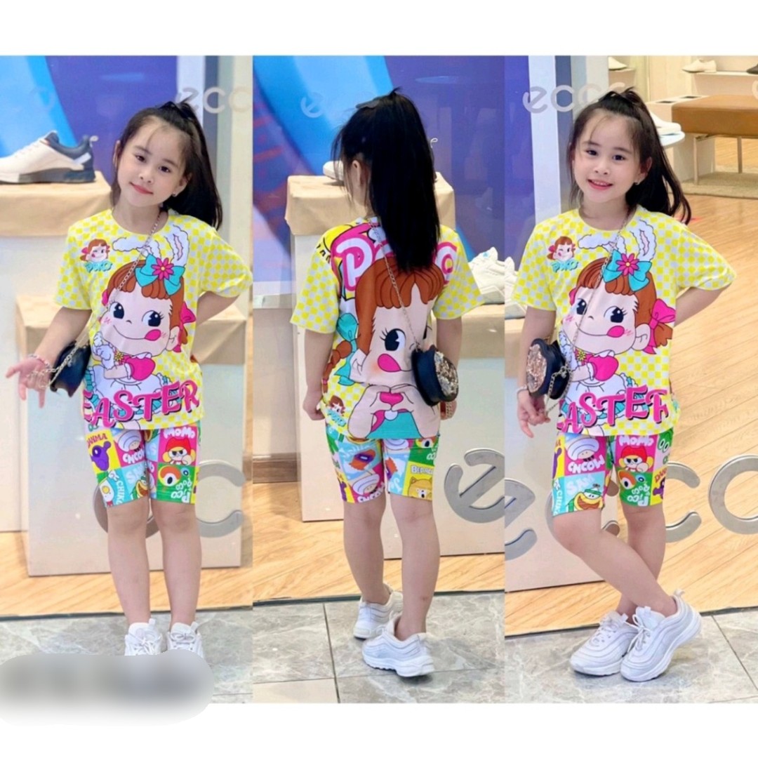 Bộ lửng thun lạnh in 3D cho bé từ 7-18kg