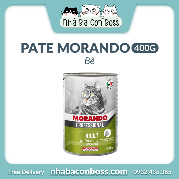 [Lon 400g] Pate Cho Mèo Morando
