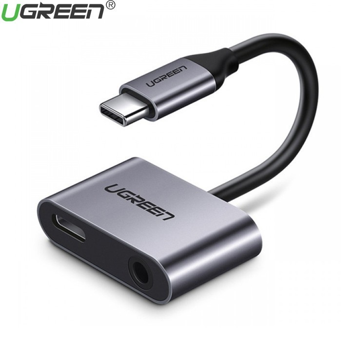 Cáp chuyển đổi type-c to 3,5mm hỗ trợ cổng sạc usb-c ugreen 50596