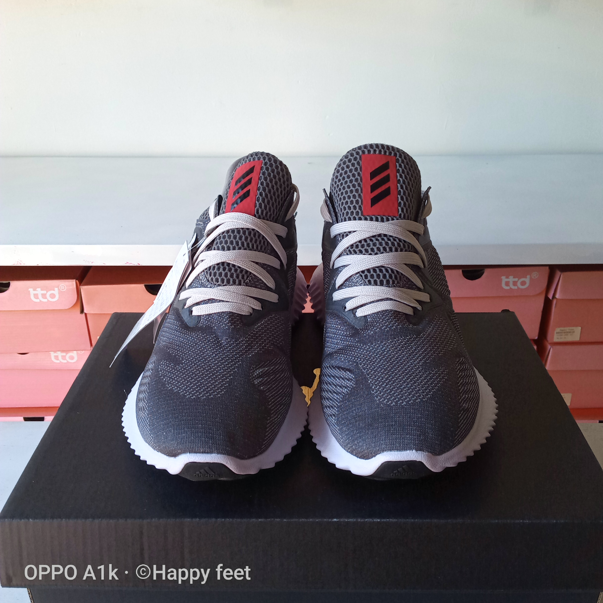 Giày Adidas Alphabounce Beyond xám đỏ