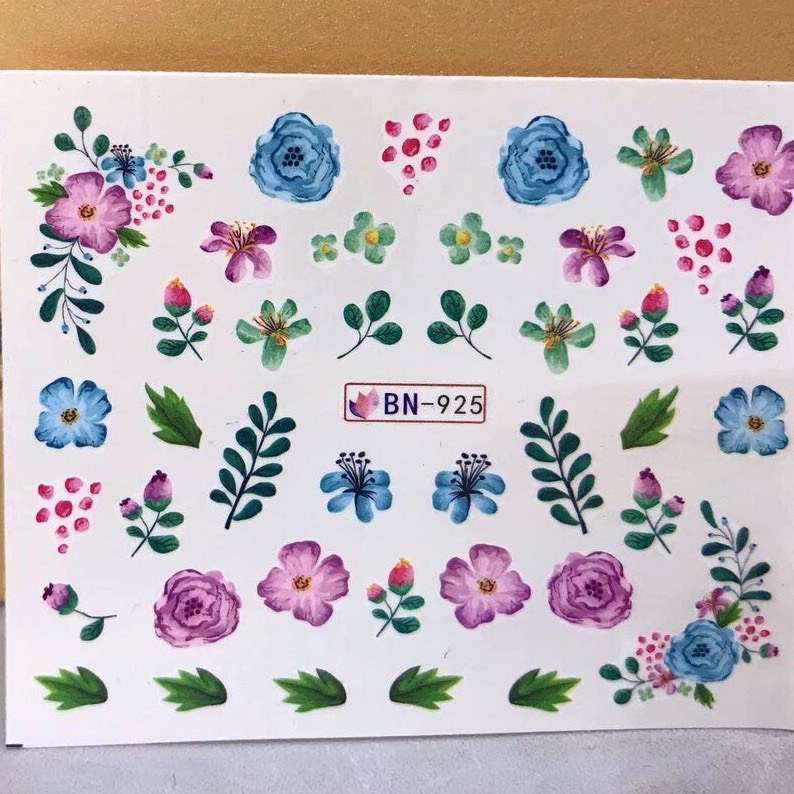 [HCM]Combo 5 Stick dán móng siêu cute 15k/ 5 tấm (Mẫu ngẫu nhiên)