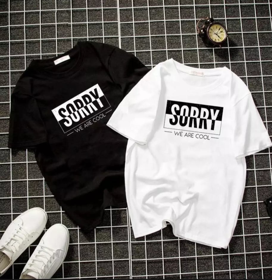 [HCM]Áo thun nam nữ form rộng in hình Chữ SORRY độc đẹp vải dày mịn mát