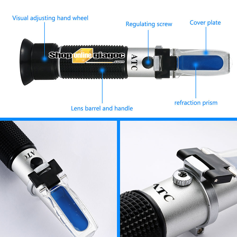Khúc Xạ Kế Đo Độ Nồng Độ Sữa ATC1525B 0-20%