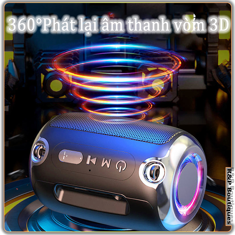 HCM loa mini bluetooth bass mạnh Cực Mạnh Smart Bass S1 có RGB Công suất cao Kết nối Bluetooth Sạc USB Ổ cắm 3.5mm 3000mah Phiên bản nâng cấp mới