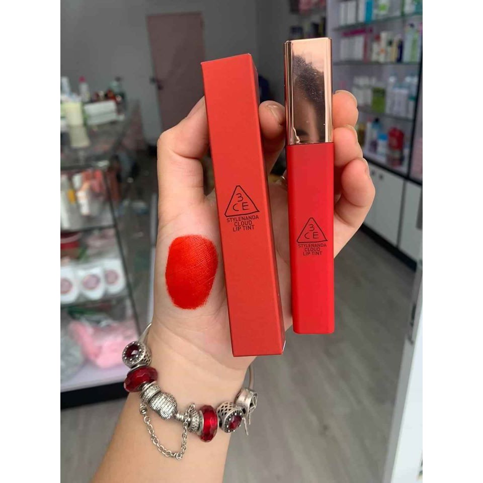 Son 3ce cloud lip tint macaron red (màu đỏ bỉ ngạn)