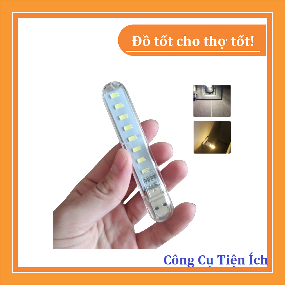 Bộ 3 Đèn Led 8 Bóng Siêu Sáng Cắm Cổng Usb