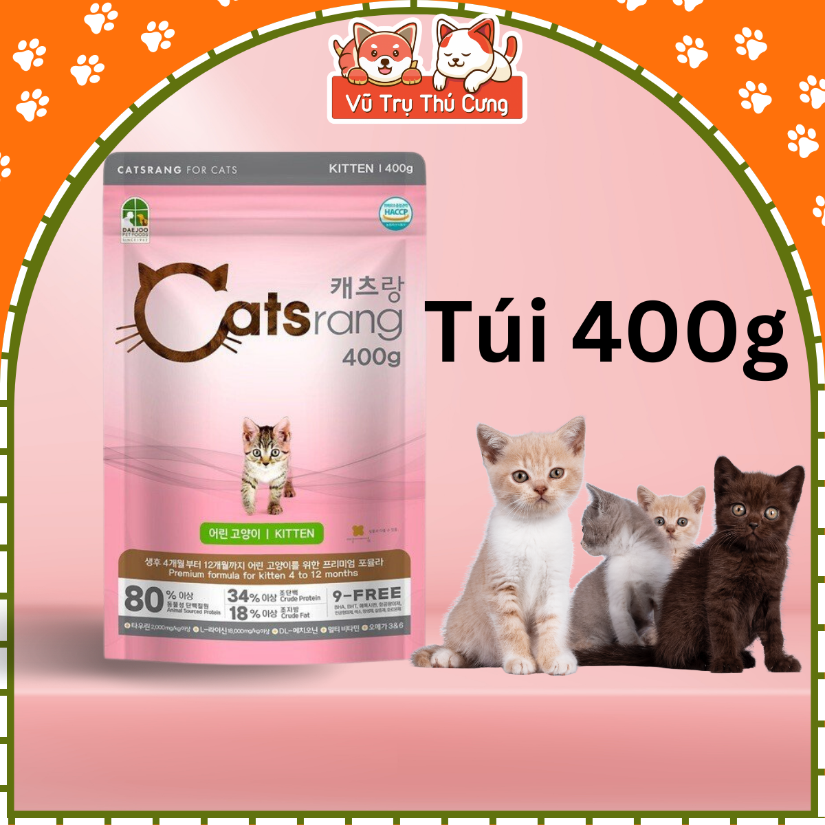 Catsapp kitten seed from Korea, cat nutrition supplements-bag 400g