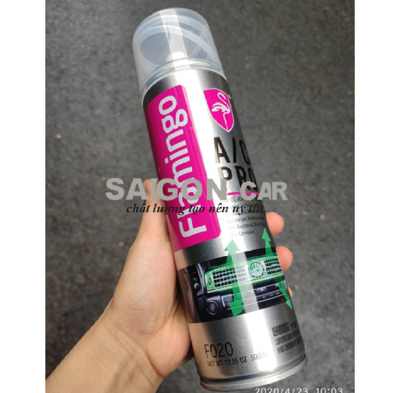 HCM-Chai xịt rửa máy lạnh,Xịt khử mùi điều hòa,khử mùi hôi, vệ sinh giàn lạnh giúp thông thoáng xe -hàng Flamingo cao cấp 500ml,có vòi xịt giúp làm nhanh thời gian làm lạnh , tiết kiệm năng lượng, đảm bảo an toàn sức khỏe