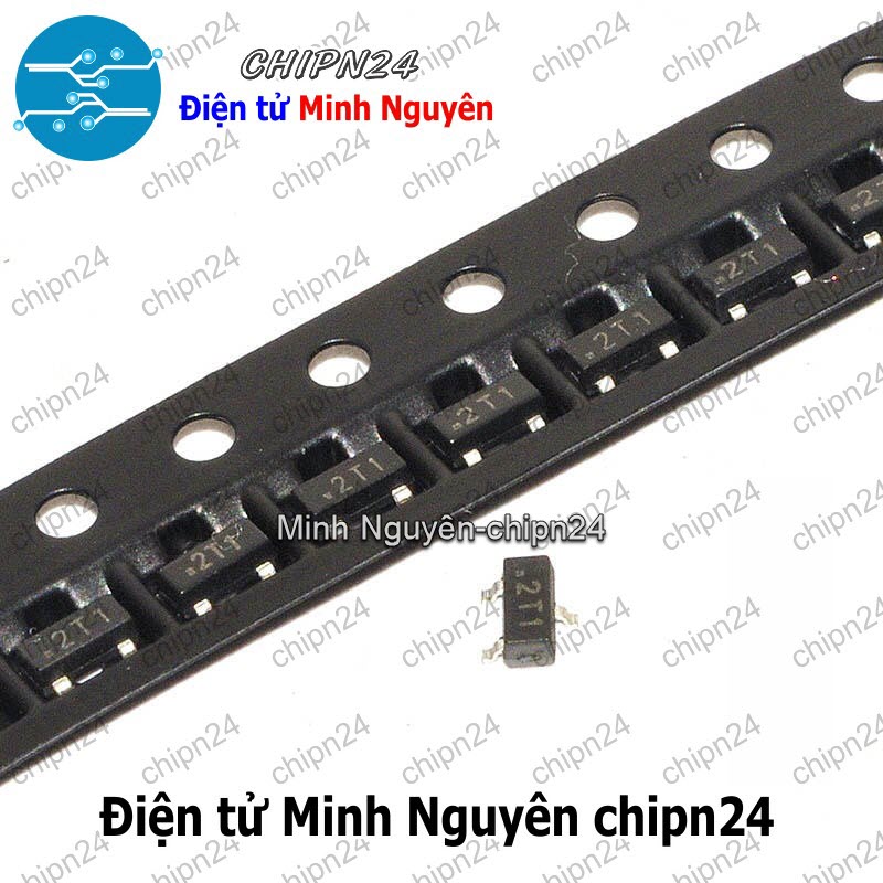[25 con] (G10.1) Transistor Dán S9012 (2T1) SOT-23 PNP 500mA 40V (SMD) 9012 - HH005564