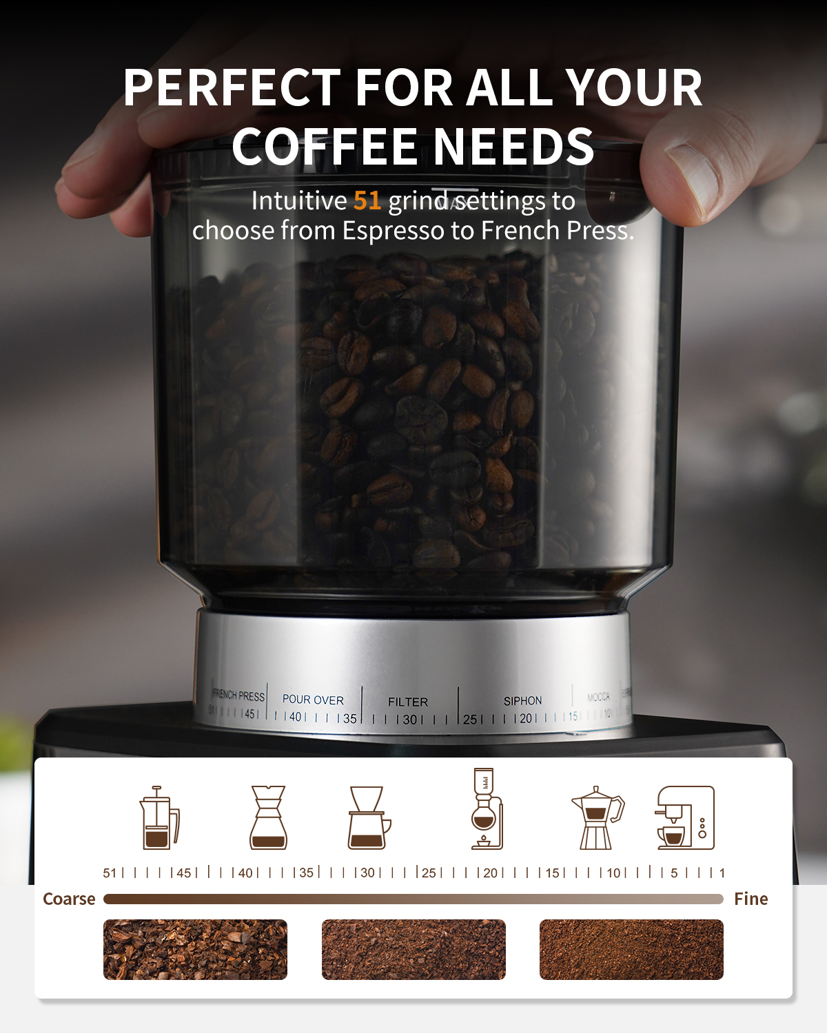 Máy xay cà phê espresso LaCasa LC 18