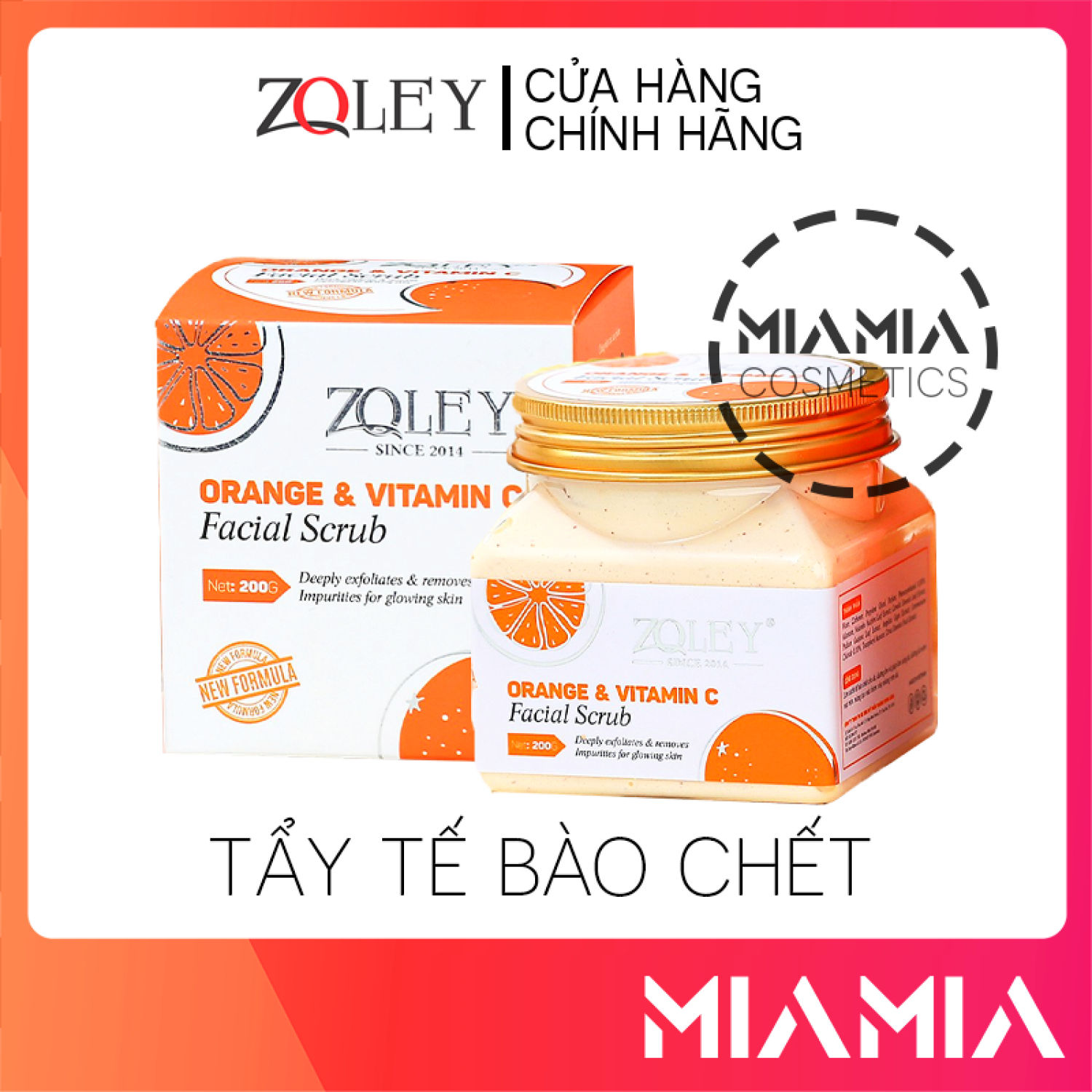 Tẩy tế bào chết zoley cam vitamin c chính hãng - 8936095372291