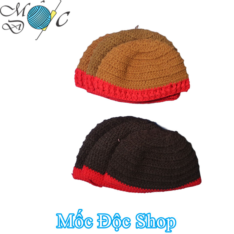 Mũ len tóc xù cho bé trai [dùng len Milk cotton nên độ bền cao]