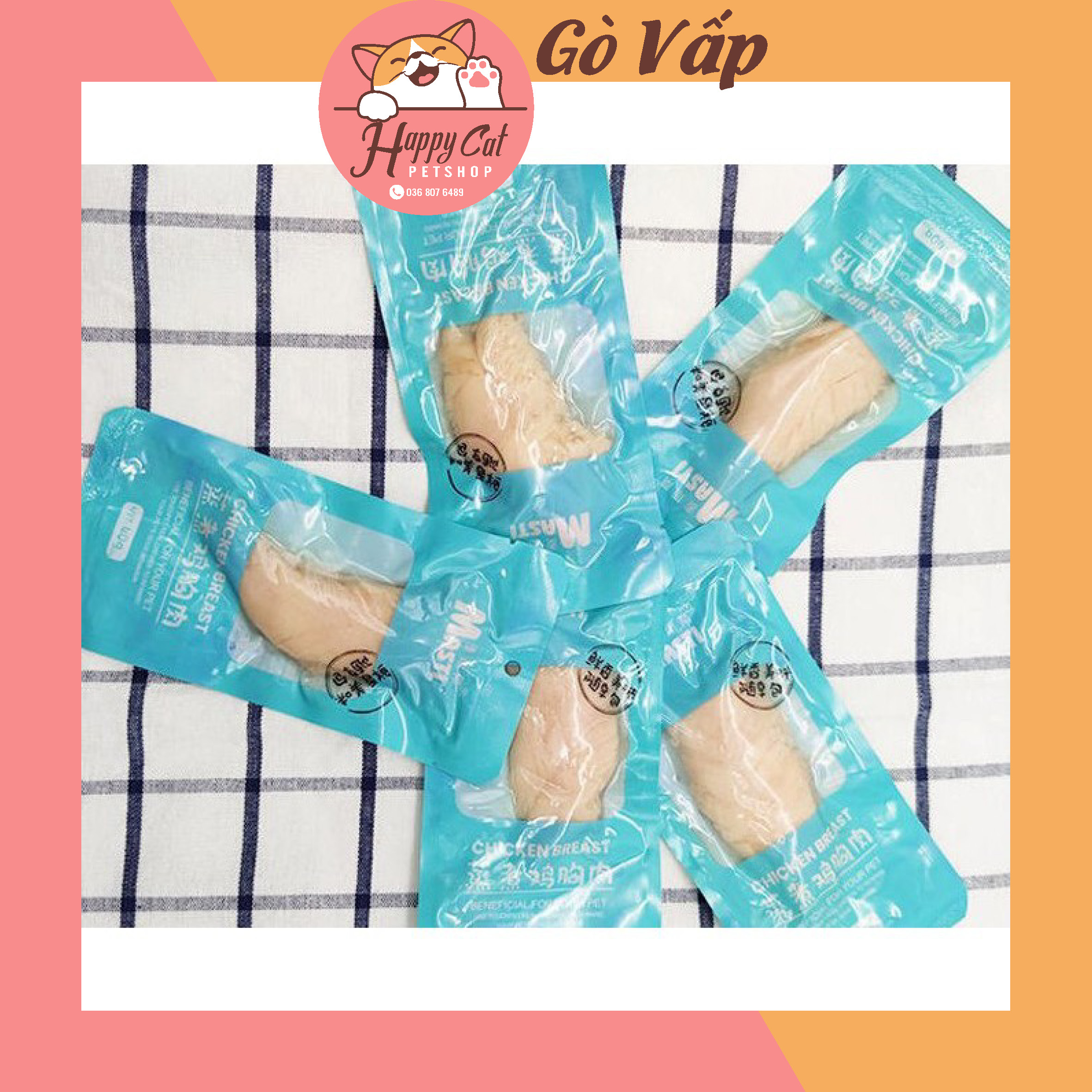 ức gà hấp cho chó mèo Masti gói 40g