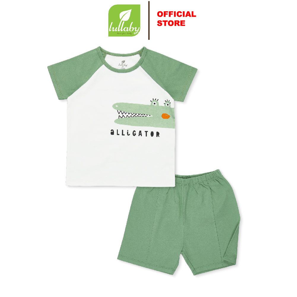LULLABY - NH135V - Bộ bé trai cộc tay raglan