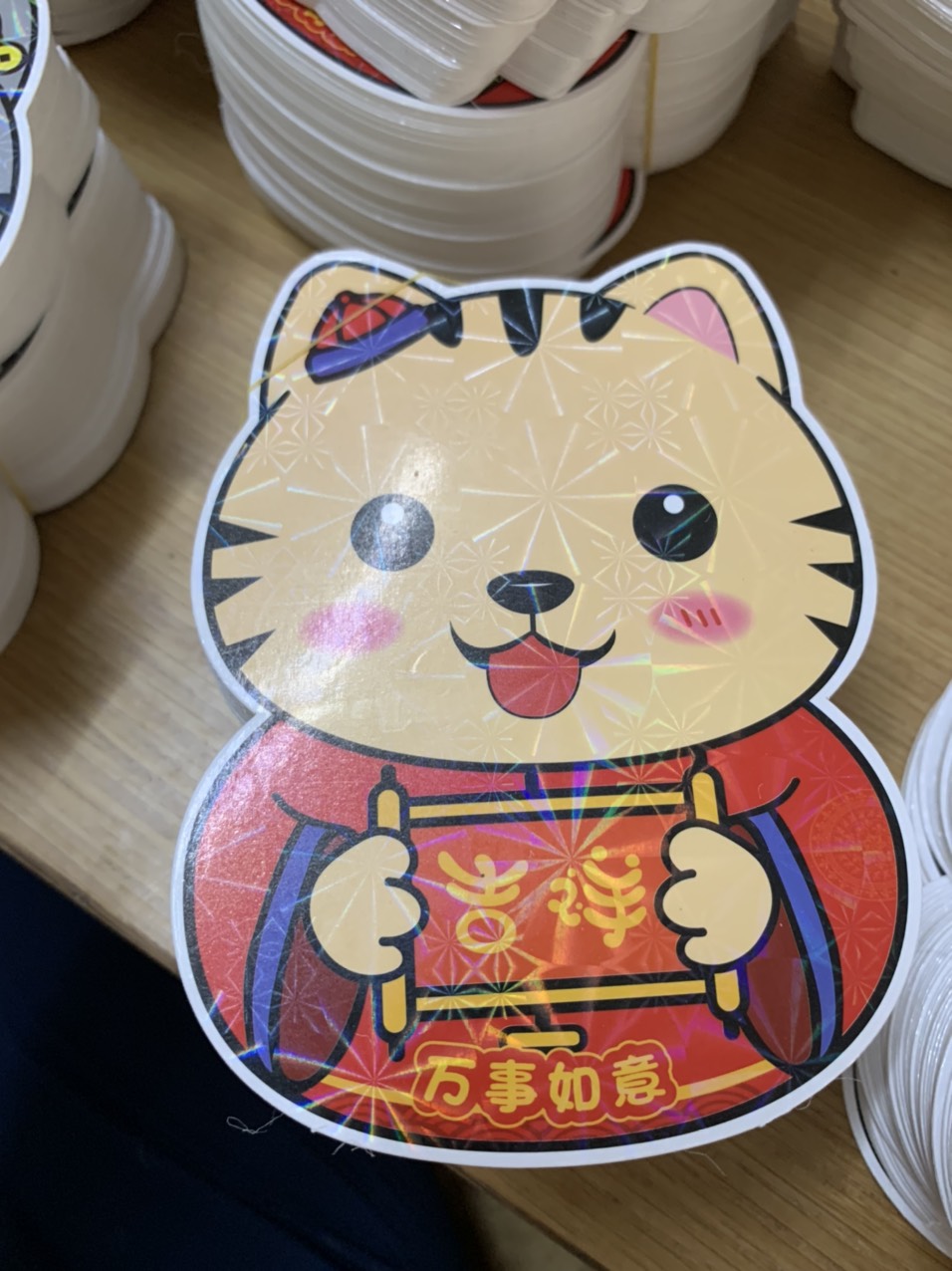 Lixi CHIBI Hoạt Hình Phản Quang Hình Mèo Dễ Thương