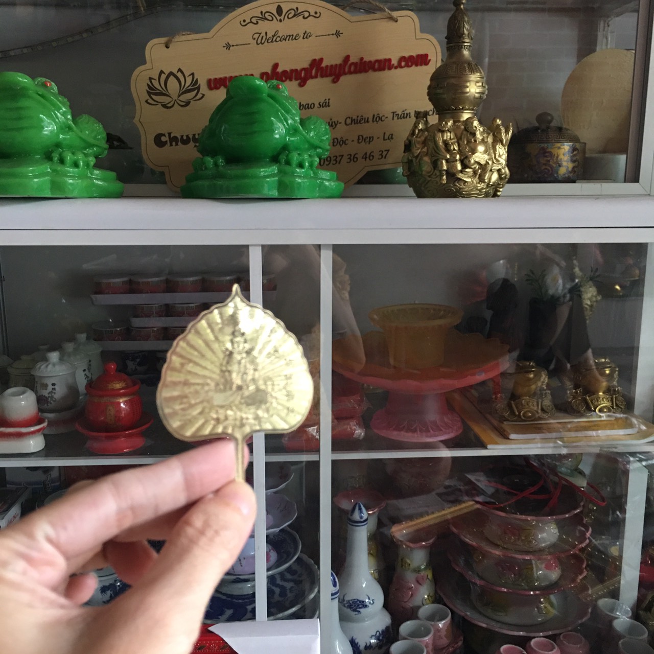 Lá Bồ đề bình an Phật Quan Âm